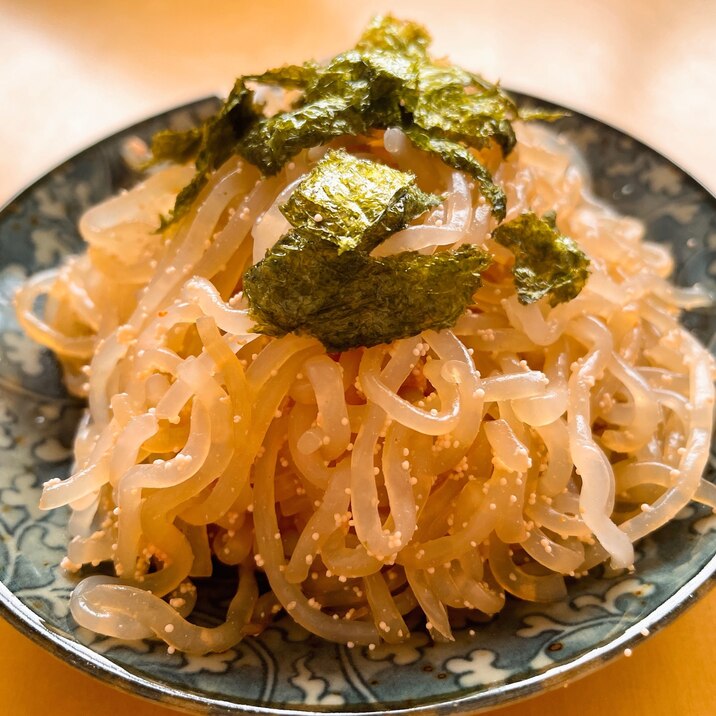 ヘルシーを追求した★やみつきおつまみ★明太しらたき